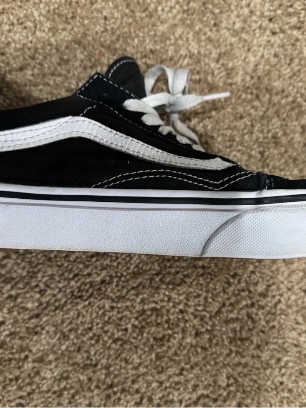 VANS Old Skool Black And White M Size 8/W Size 9.5 Used Good Condition No Box - Picture 7 of 12